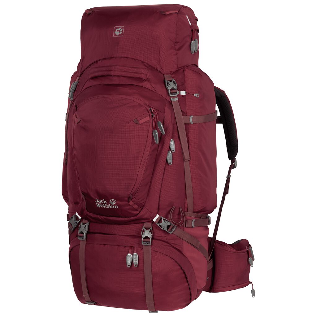 Jack Wolfskin DENALI 65 Női Trekking Hátizsák Sötét Piros - MAEICJ-780